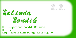 melinda mondik business card